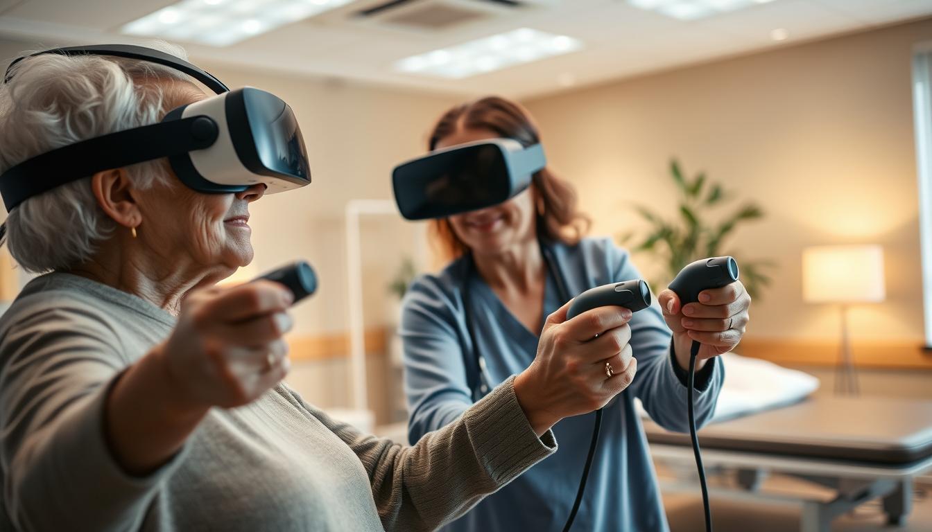 VR apps for physical rehab in elderly