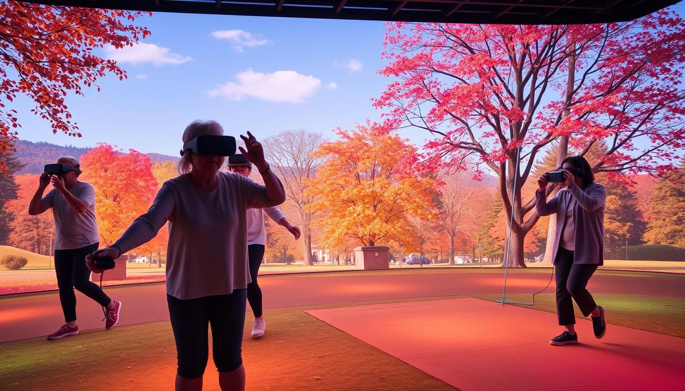 VR games for fall prevention in elderly physiotherapy