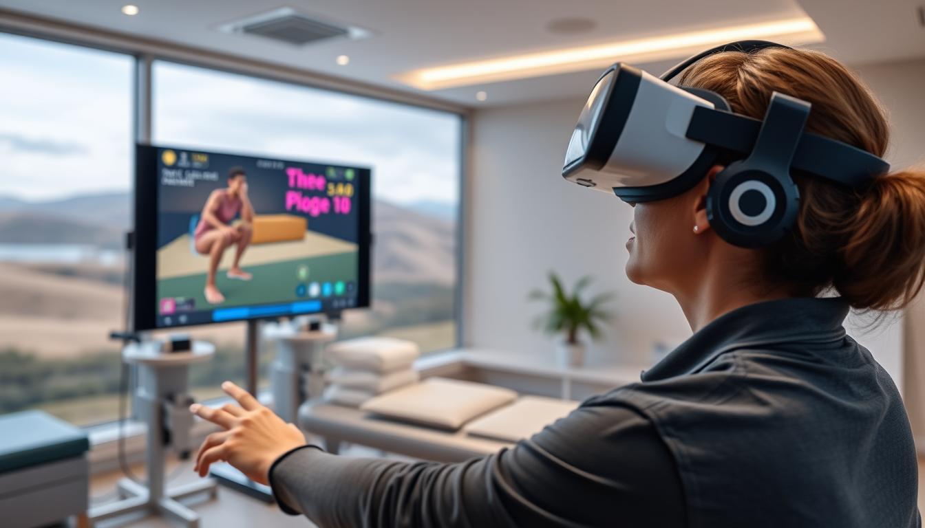 Virtual reality games for knee rehabilitation therapy