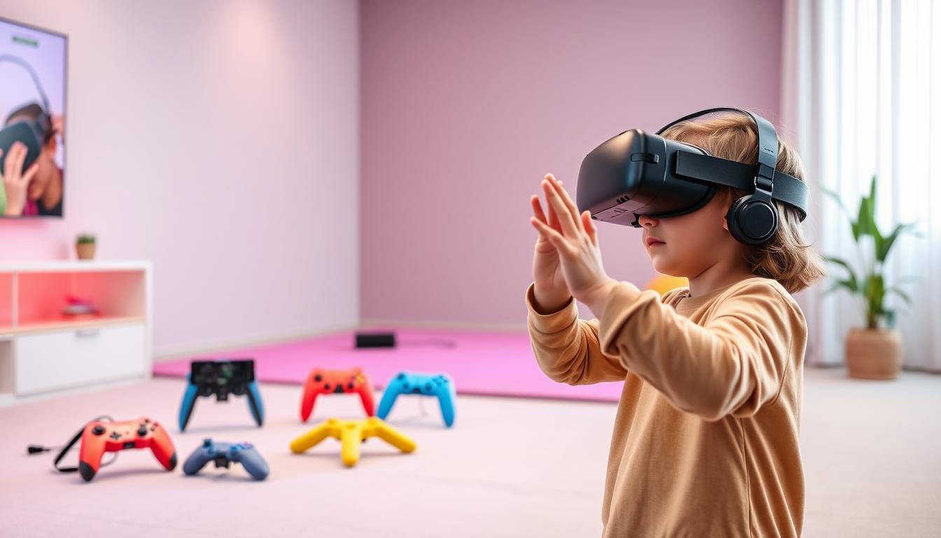 Virtual reality games for pediatric motor development