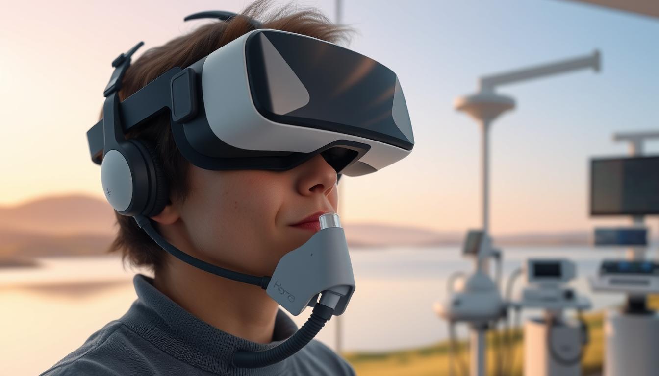 chronic respiratory therapy with virtual reality