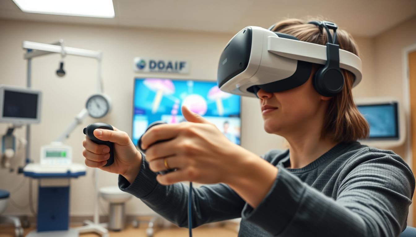 VR grip strength training games for neurological hand rehabilitation
