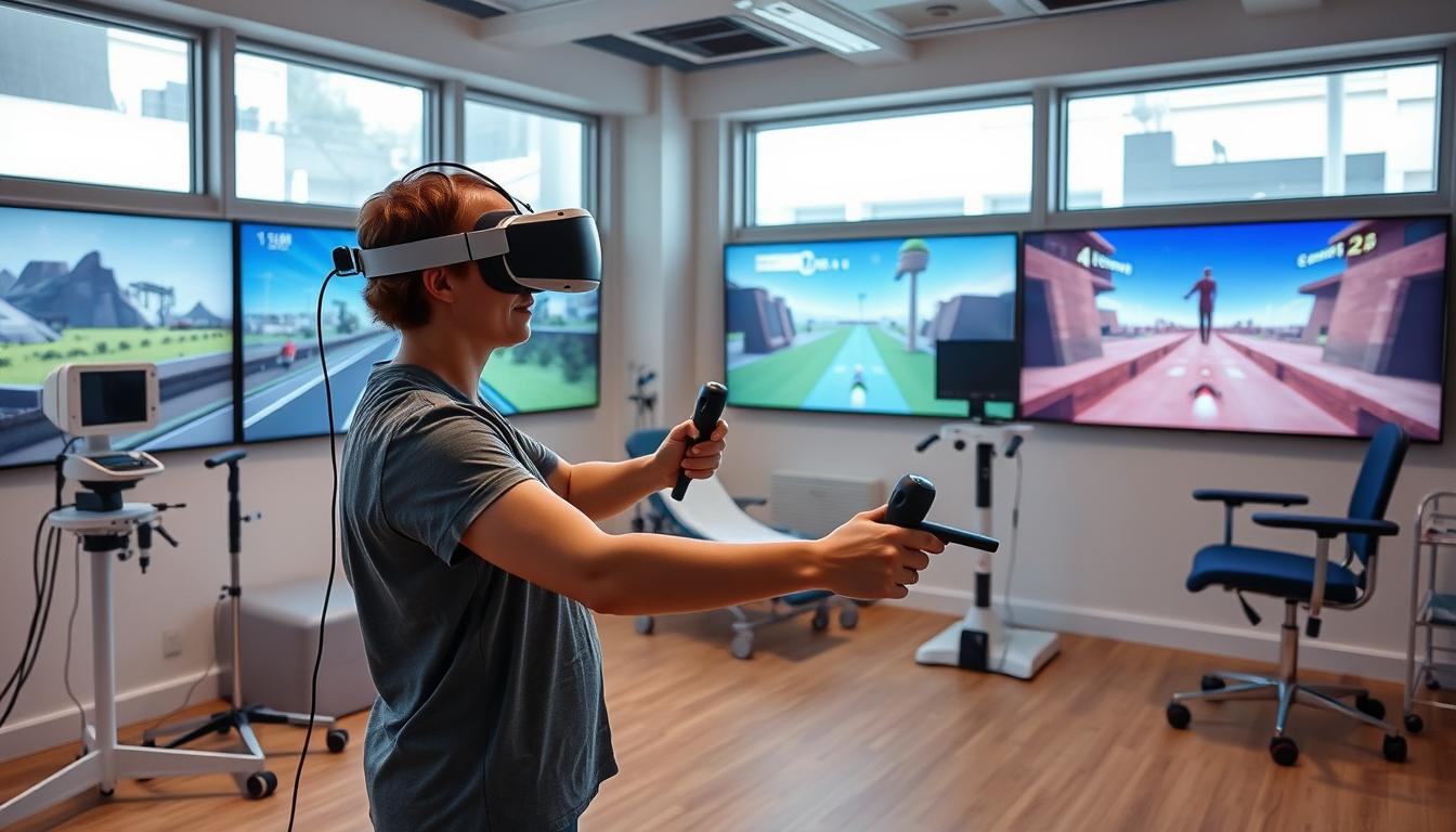 VR motor retraining games for traumatic brain injury recovery