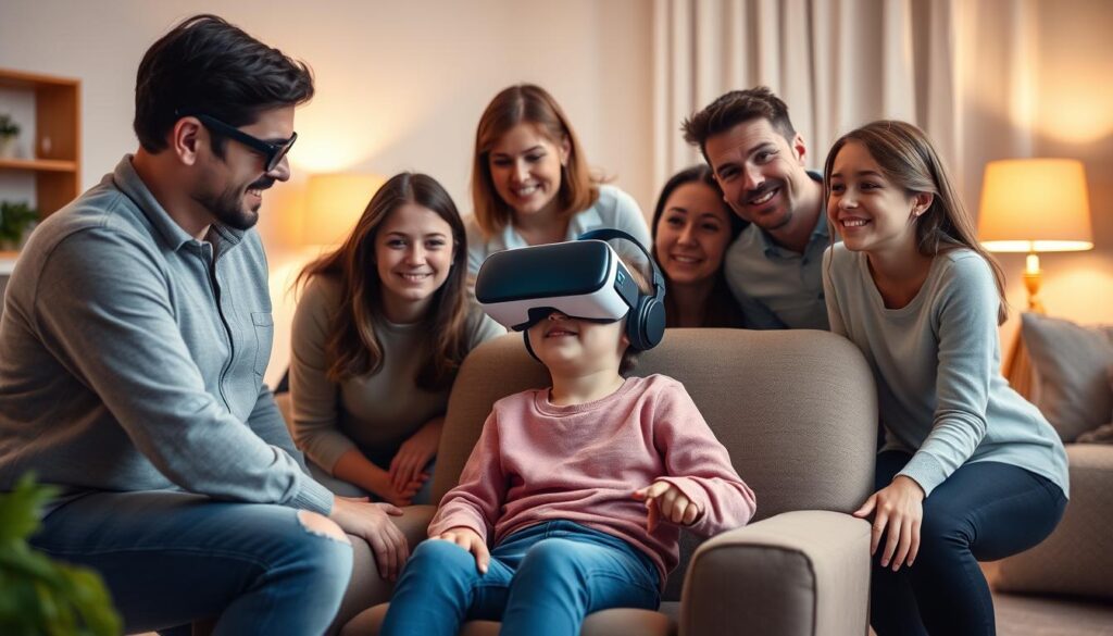 family involvement in VR therapy sessions