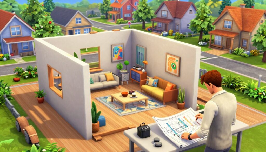 construção The Sims 4