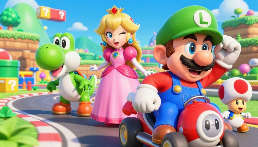 personagens Mario Kart
