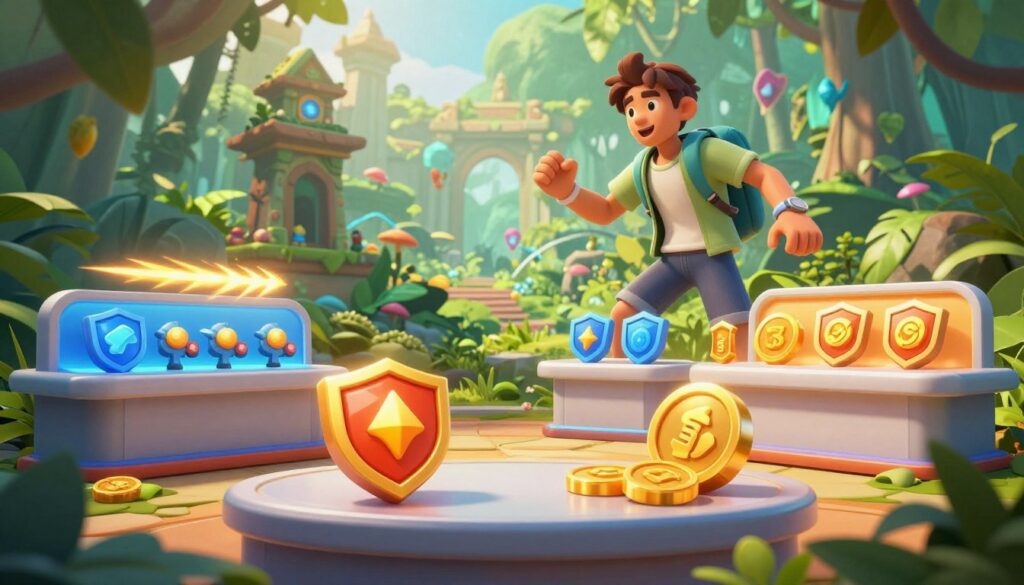 melhorias na loja e habilidades no Temple Run