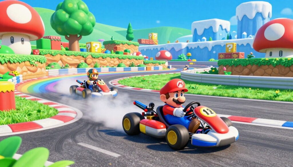 técnicas de drift em Mario Kart