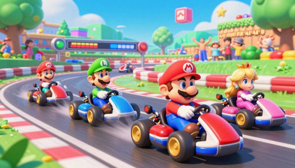 peso dos personagens em Mario Kart