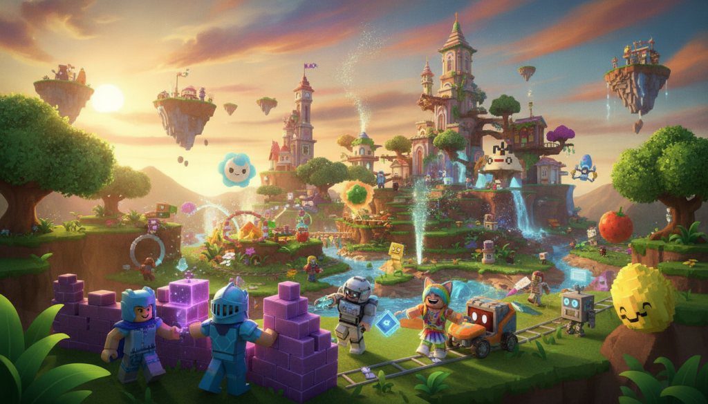 Roblox e criatividade em experiências online