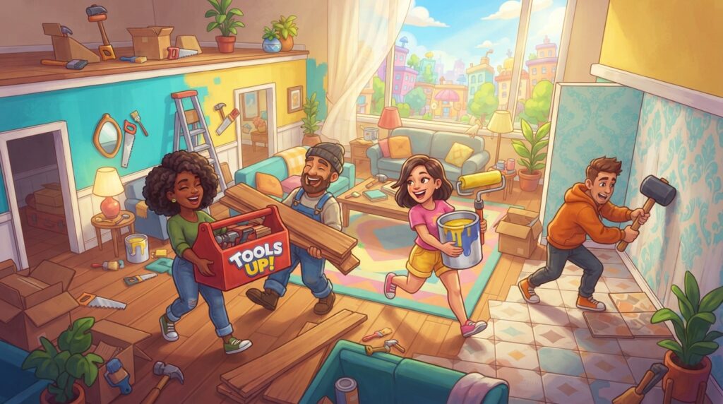 Tools Up, jogo de reformas cooperativas
