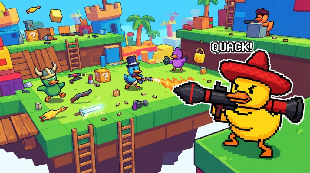 armas em Duck Game