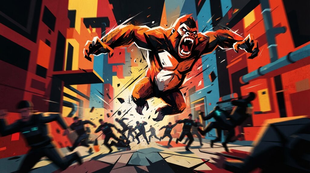 Ape Out jogo de ritmo e ação