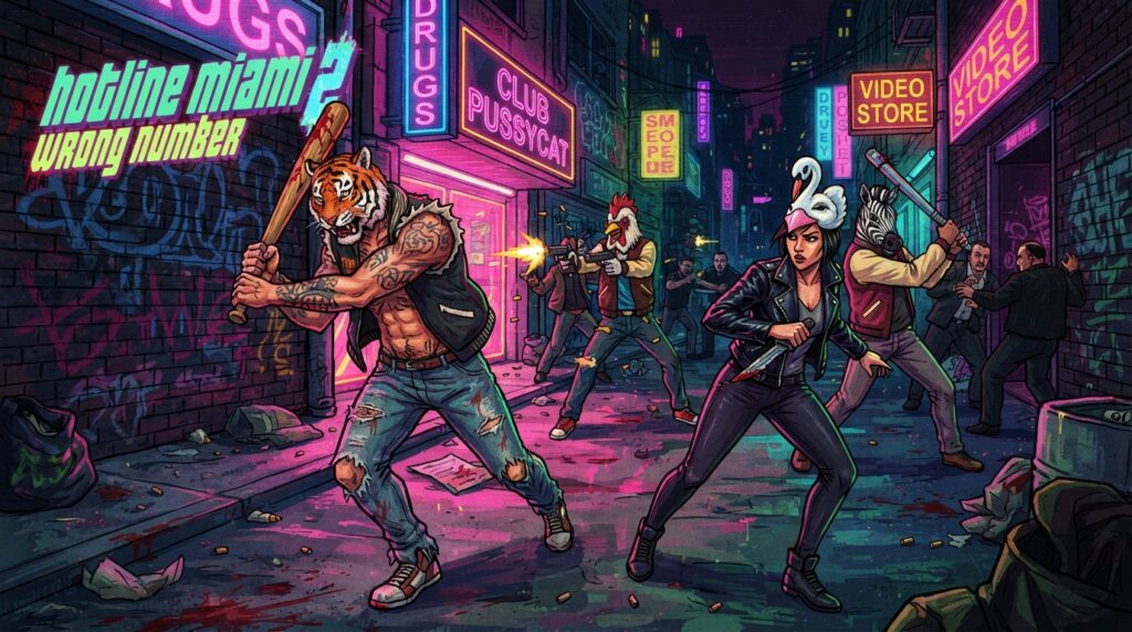 personagens jogáveis em Hotline Miami 2 personagens jogáveis em Hotline Miami 2